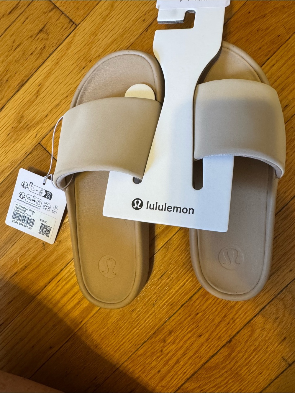 Lululemon Womens Restfeel Slides Nude Brown Cream Size 6
